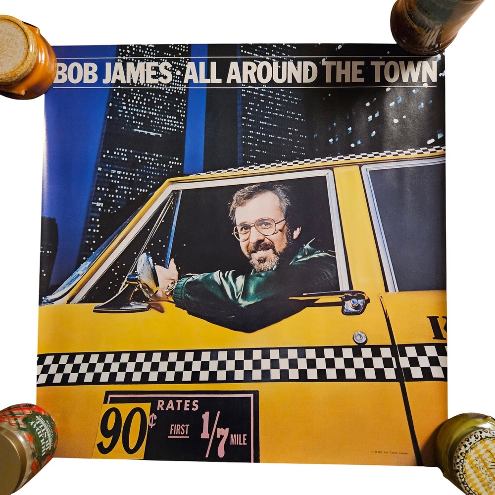 Bob James All‎ Around The Town Vintage 1981 Promo Album Poster 23x24 Columbia